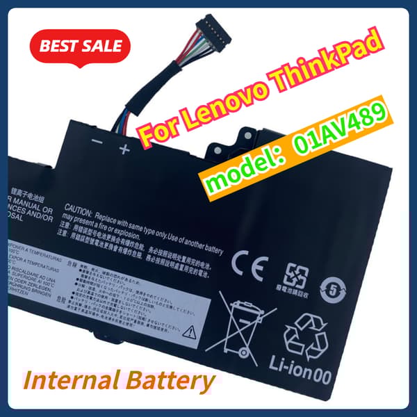 Lenovo ThinkPad bærbar computerbatteri, 2000mAh kapacitet, 11.4V lithium-ion,1601 - 2000 mAh