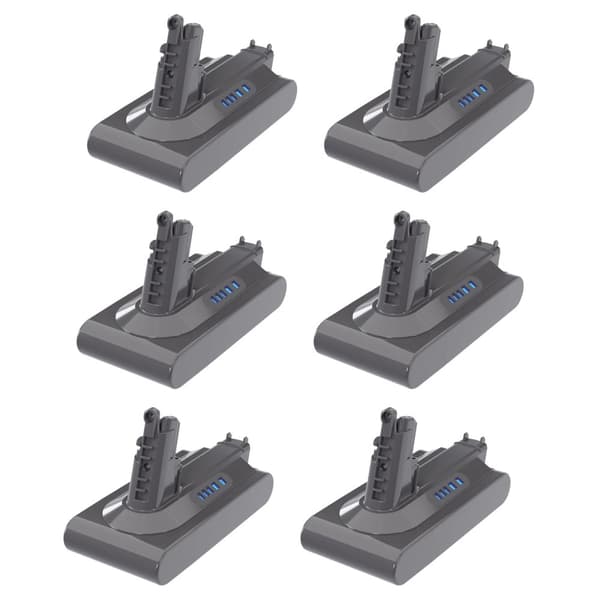 For V10-batteri, 6000mAh kapacitet, Li-Ion teknologi,6 batteri