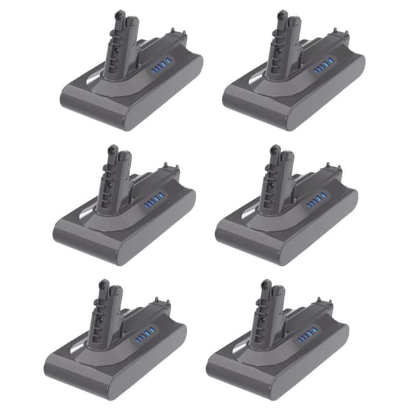 For V10-batteri, 6000mAh kapacitet, Li-Ion teknologi,6 batteri