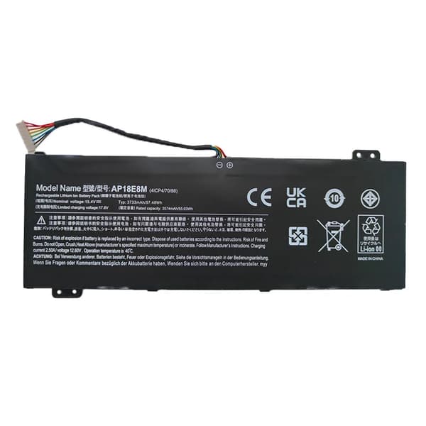 Laptopbatteri, 15,4V spænding, CE-certificeret,AP18E8M