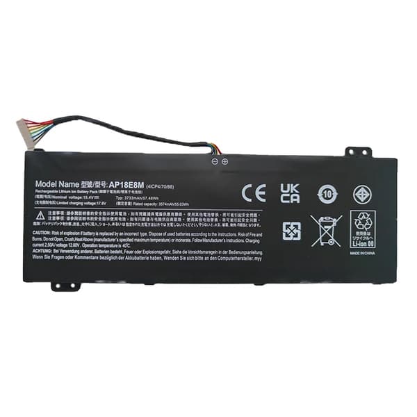 Laptopbatteri, 15,4V spænding, CE-certificeret,AP18E8M