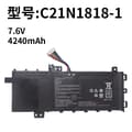 Miniatyrbillede 2 af 2: Laptopbatteri, 7.6V spænding, 4240mAh kapacitet,C21N1818-1 4240mAh