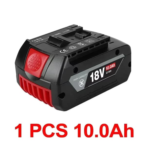 Bosch 18V Ersättningsbatteri, Finns i 6.0Ah, 8.0Ah, 10.0Ah,18V, BS-18V 10Ah
