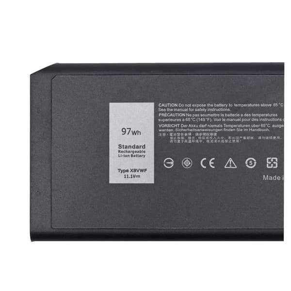 Laptopbatteri, 11.1V spænding, Li-Ion teknologi,97WH X8VWF