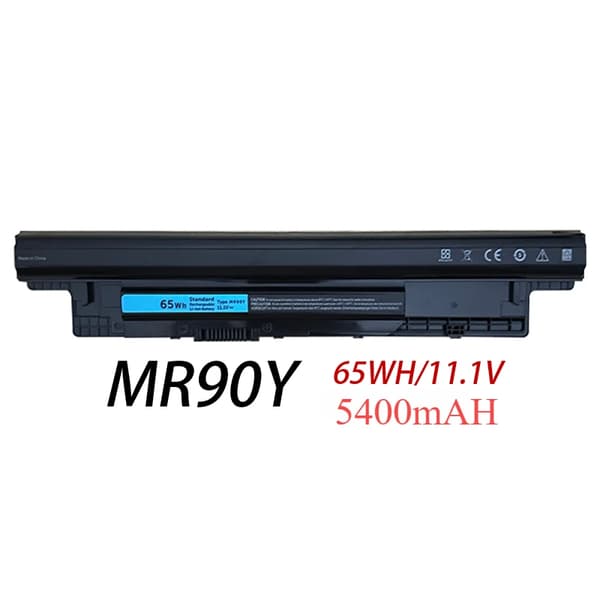 Laptopbatteri, høj kapacitet 65Wh 5400mAh, kompatibel med Dell Inspiron-serien,MR90Y 65WH 5400mAh