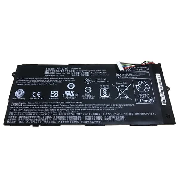 Laptopbatteri, 45Wh kapacitet, 11,25V spænding, Li-Polymer teknologi