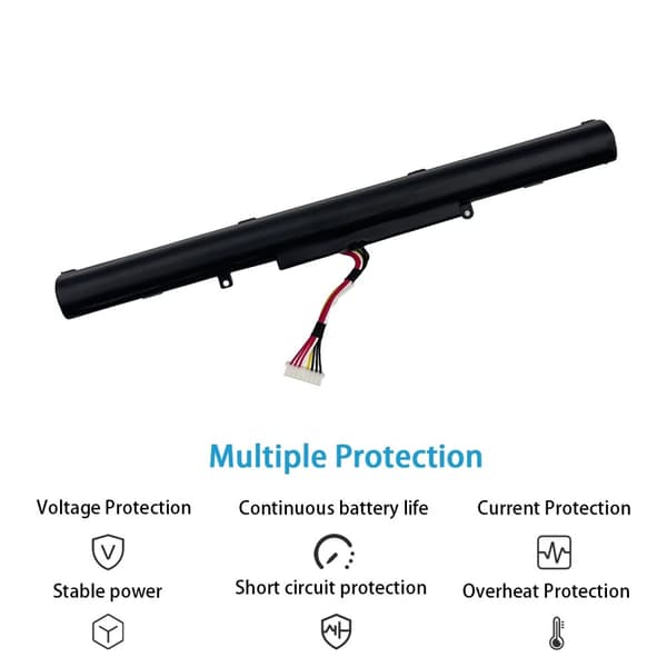 A41N1611 Laptopbatteri, 48Wh kapacitet, kompatibel med ASUS-modeller, 14.4V spänning
