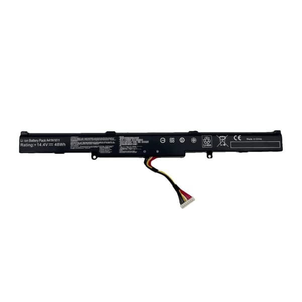 A41N1611 Laptopbatteri, 48Wh kapacitet, kompatibel med ASUS-modeller, 14.4V spänning
