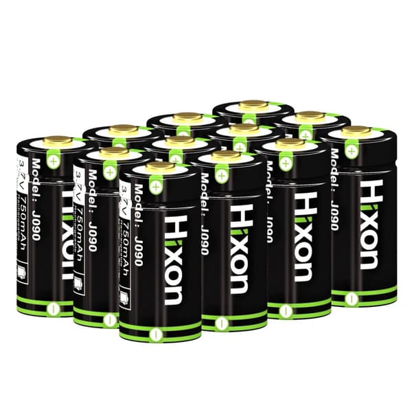 Ladattava Li-Ion-akku, 700mAh kapasiteetti, 4 kpl pakkauksessa,12PC Akka, 3.7V