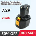 Miniatyrbillede 2 af 2: Erstatningsbatteri, 7.2V, Standardbatteri,2500mAh