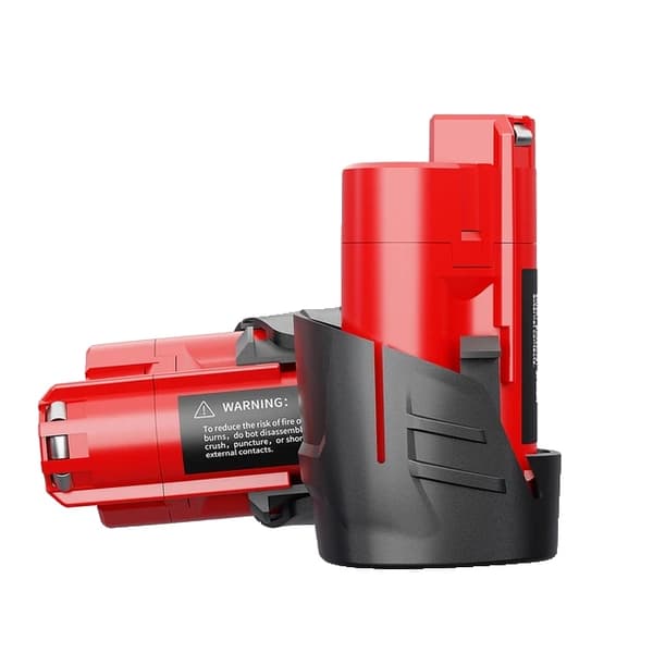 Milwaukee M12 Batteri, 3500mAh Kapacitet, Genopladeligt Li-ion, 2 stk 3,5Ah batteri