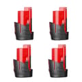 Miniatyrbillede 2 af 2: Milwaukee M12 Batteri, 3500mAh Kapacitet, Genopladeligt Li-ion, 4 stk 3,5Ah batteri