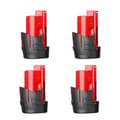Miniatyrbillede 1 af 2: Milwaukee M12 Batteri, 3500mAh Kapacitet, Genopladeligt Li-ion, 4 stk 3,5Ah batteri