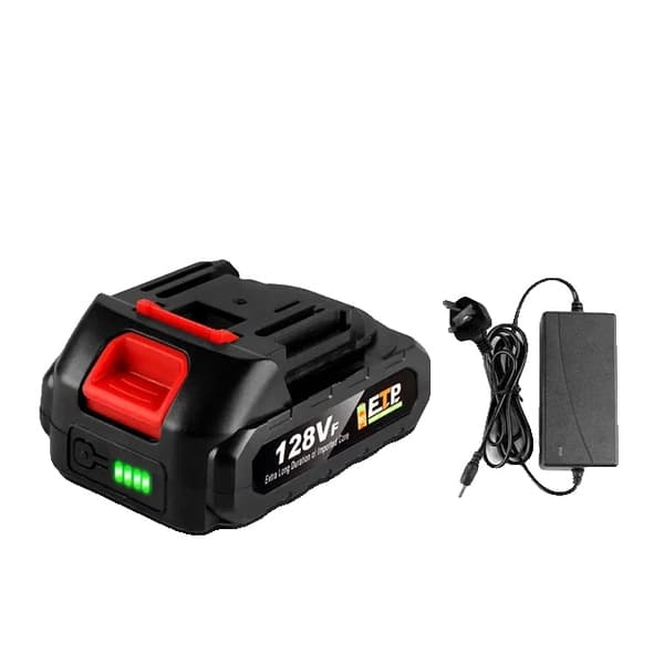 Litiumbatteri, 22500mAh kapacitet, uppladdningsbar, 1 128VF-1 Laddare