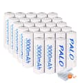 Miniatyrbillede 1 af 2: AA genopladelige batterier, 3000mAh kapacitet, NI-MH type,28 stk AA batteri, 1,2V