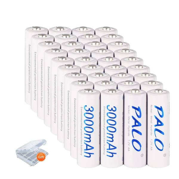 AA genopladelige batterier, 3000mAh kapacitet, NI-MH type,1,2V, 36 stk AA batteri