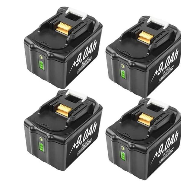 Makita 18V Batteri, 60Ah Kapacitet, LED Brændstofmåler, 4 stk 90
