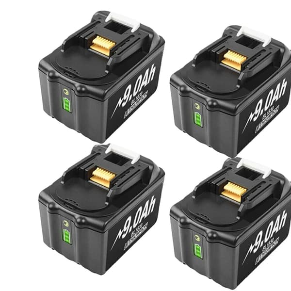 Makita 18V Batteri, 60Ah Kapacitet, LED Brændstofmåler, 4 stk 90