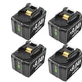 Miniatyrbillede 1 af 2: Makita 18V Batteri, 60Ah Kapacitet, LED Brændstofmåler, 4 stk 90
