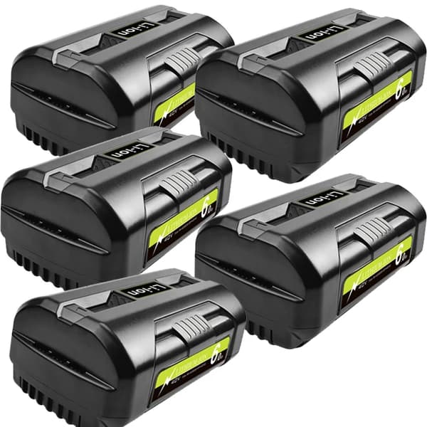Ryobi 40V Litiumakku, 60Ah suuri kapasiteetti, yhteensopiva 36V työkalujen kanssa, 5