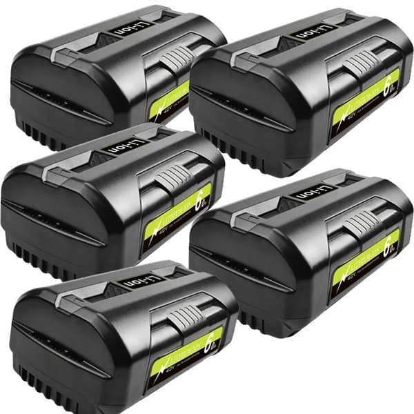 Ryobi 40V Litiumakku, 60Ah suuri kapasiteetti, yhteensopiva 36V työkalujen kanssa, 5