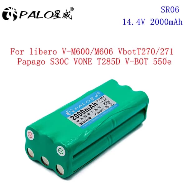 Robotstøvsuger Batteri, 144V 3500mAh Kapacitet, Kompatibel med Flere Mærker, Pologne, SR06