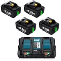 Miniatyrbild 2 av 2: Makita LXT-batteri, 18V, 60Ah kapacitet, Li-ion-teknik, 2 set 60