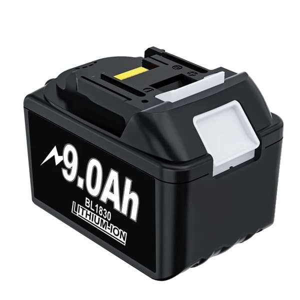 Batteri, 18V, Hög kapacitet, Ersättning för Makita, 1 st BL1830 9,0Ah