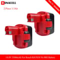 Miniatyrbillede 2 af 2: Bosch 144V batteri, 3500mAh kapacitet, kompatibel med BAT038 BAT140 BAT040 BAT041., 2 Batteri 3,5Ah