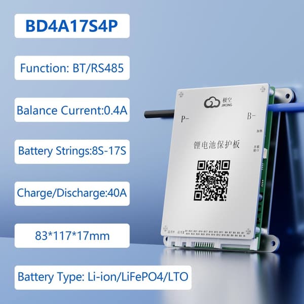 Smart Batteristyringssystem, Aktiv Balancering, Flere Batteristrenge Understøttet,BD4A17S4P