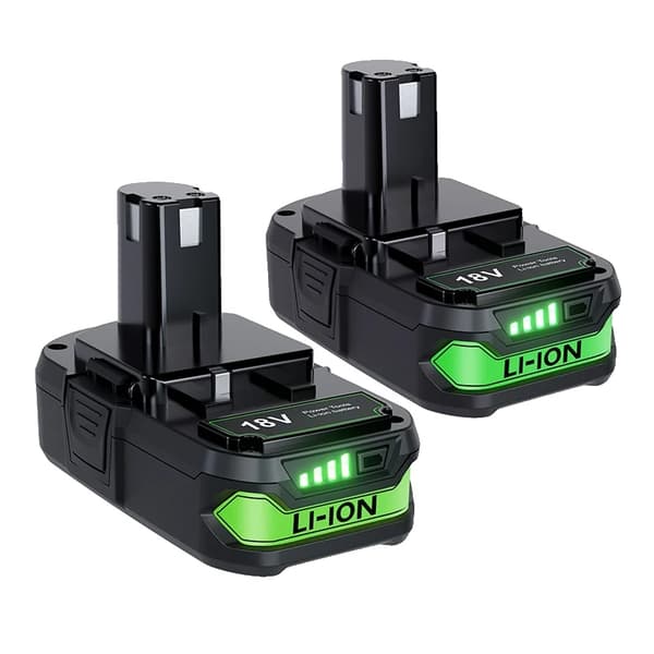 Ryobi 18v batteri, Kompatibel med P102 P103, Långvarig Trådlös Kraft, 2 st 30Ah