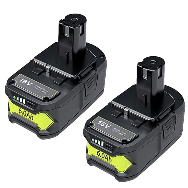 Ryobi 18v Batteri, Kompatibel med P102 P103, Langvarig Trådløs Kraft, 2PCS 60Ah
