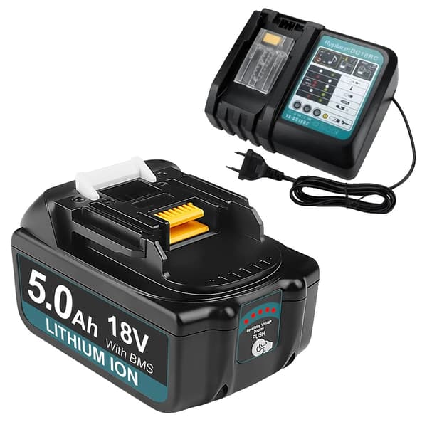 Makita 18V batteri, uppladdningsbart, Li-ion teknologi, 5Ah Set B, 18V
