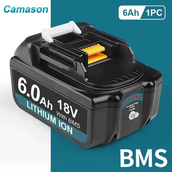 Makita 18V akku, ladattava, Li-ion teknologia, 6Ah akku 1 kpl, 18V