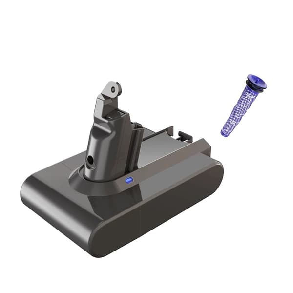 Lithiumbatteri til Dyson V6, 216V kapacitet, kompatibel med flere modeller, batteri og filter