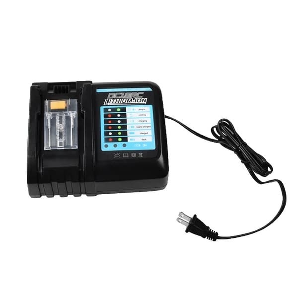 Makita 18V Batteri, 6Ah Kapacitet, Kompatibel med LXT Trådløse Boremaskiner, oplader