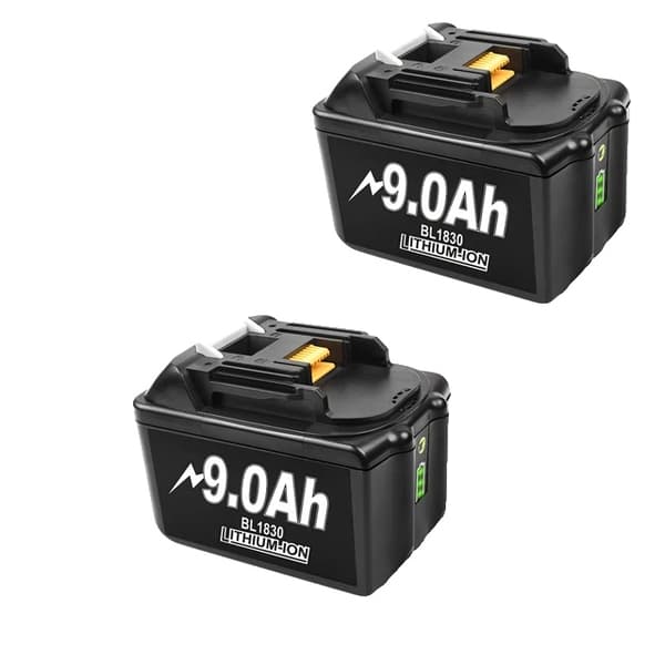 Makita 18V Batteri, 6Ah Kapacitet, Kompatibel med LXT Trådløse Boremaskiner, 2 90Ah