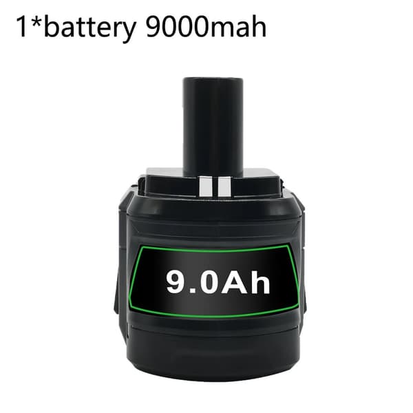 Ersättningsbatteri av litium, 6000mAh/9000mAh kapacitet, kompatibelt med Ryobi ONE+Plus elverktyg., 1 st 90 batteri