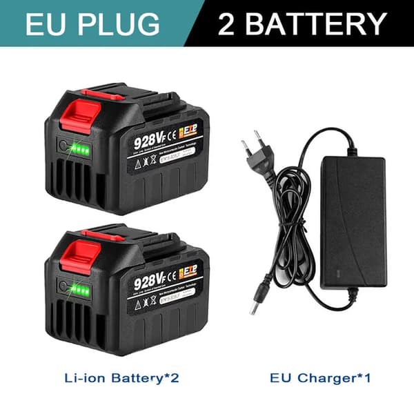 Genopladeligt Lithium-ion Batteri, 22500mAh Kapacitet, Batteri Indikator, 2-928VF-1 Oplader