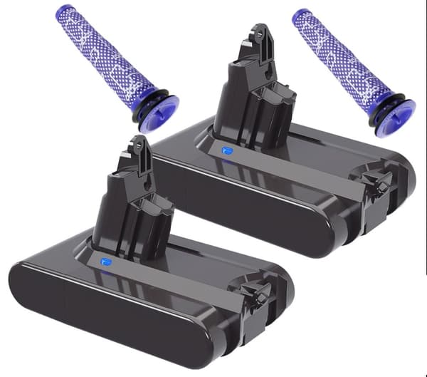Dyson V6 -akku, 216V kapasiteetti, yhteensopiva useiden Dyson-mallien kanssa, Sininen