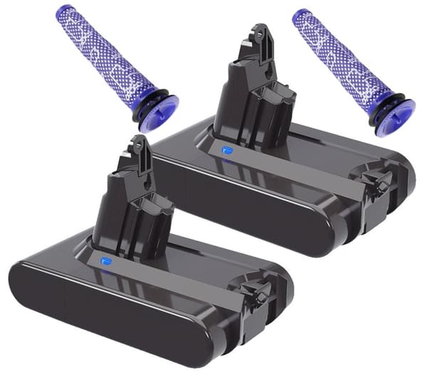 Dyson V6 -akku, 216V kapasiteetti, yhteensopiva useiden Dyson-mallien kanssa, Sininen