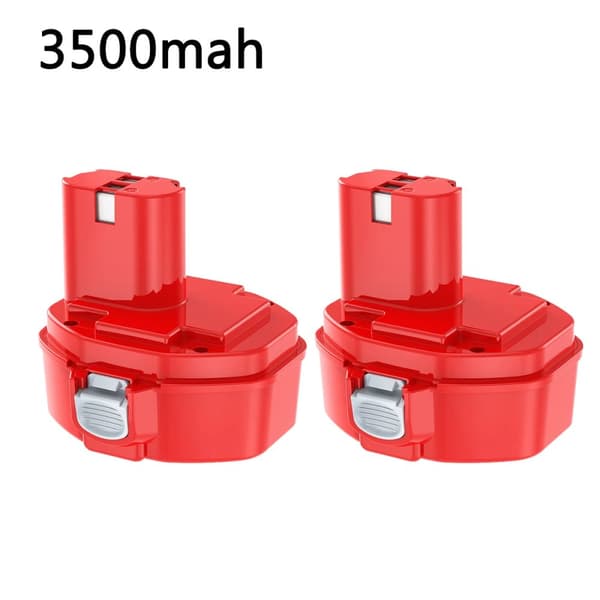 MAKITA 144V Batteri, 3500mAh Kapacitet, Kompatibel med PA14, 1422, 1420, 1433, 1434, 1435 Modeller, 2 stk 3,5 ah