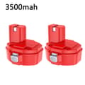 Miniatyrbillede 2 af 2: MAKITA 144V Batteri, 3500mAh Kapacitet, Kompatibel med PA14, 1422, 1420, 1433, 1434, 1435 Modeller, 2 stk 3,5 ah
