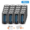Pikkukuva 2 / 2: CITYORK Ladattavat Paristot, Korkea Kapasiteetti 2550mWh, Type C USB Lataus,20 paristoa
