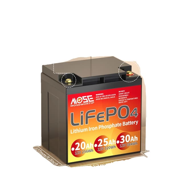 Litiumbatteri, 12V, Olika kapaciteter, Avancerade säkerhetsfunktioner,12V 30Ah
