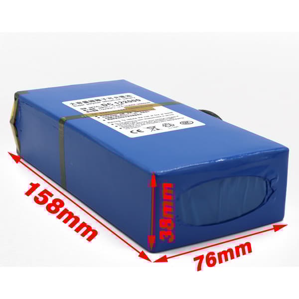Korkean kapasiteetin ladattava akku, 20000mAh, 12V DC, monipuolinen käyttö,12v 20000mAh