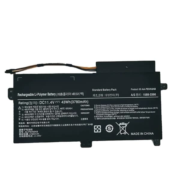 Batteriudskiftning, 11,4V, 43WH kapacitet, kompatibel med flere modeller,PBVN3AB, 3001 - 4000 MAh