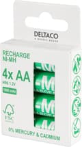 Miniatyrbilde 3 av 6: DELTACO Ultimate Ni-Mh rechargeable, LR6/AA, 1900mAh, 4-pack (SG)
