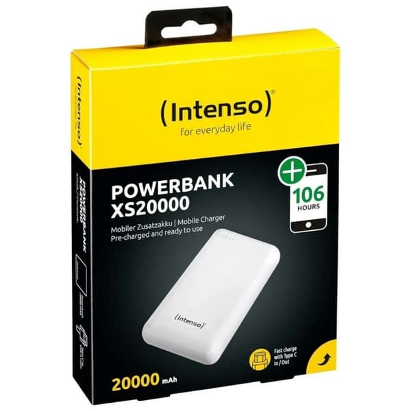 Laptop batteri INTENSO XS20000 Hvid 20000 mAh