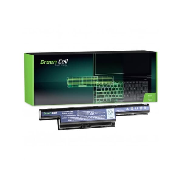 Laptop batteri Green Cell AC06 Sort 4400 mAh